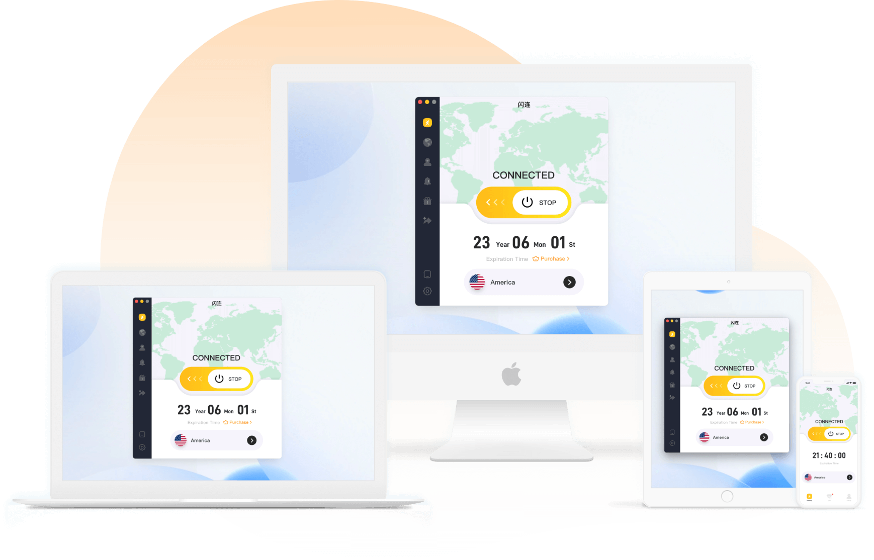 LightningX VPN|闪连-多设备登录，一个账号全家享